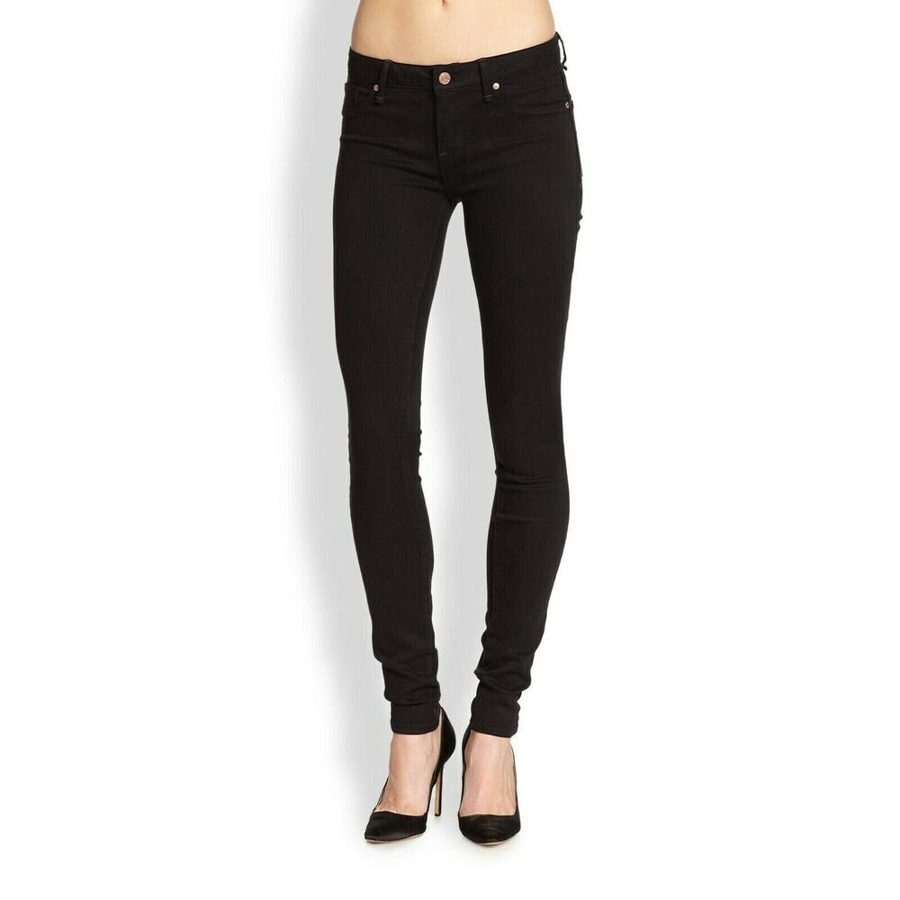 Marc by Marc Jacobs Black Skinny Denim Jeans Pants Rayon Stretch Designer 10